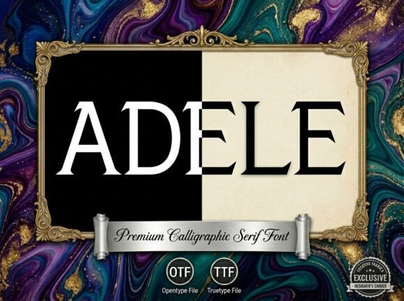 Adele: A Premium Calligraphic Serif Font