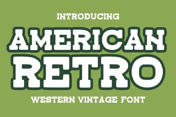 American Retro Font for Bold Branding