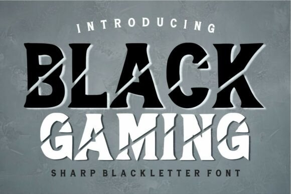 Black Gaming Font