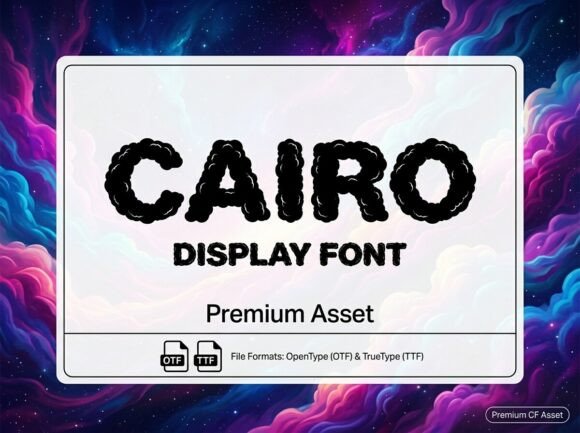 Cairo Font for Editorial Design
