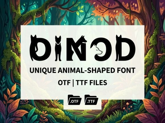 Dinod: A Bold Display Font for Northern Style