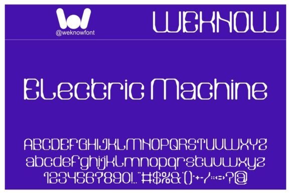 Electric Machine Font