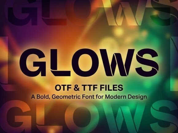 Glows Font: Bold and Beautiful