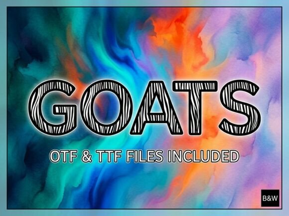 Goats Font for Bold Design