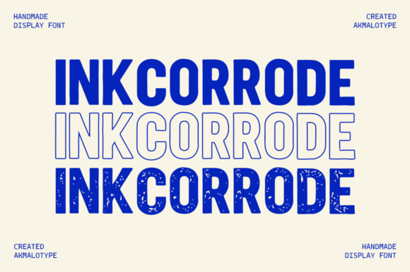 Inkcorrode: Bold Display Font
