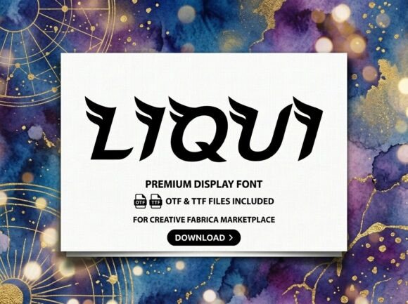 Liqui: A Premium Display Font for Bold Branding