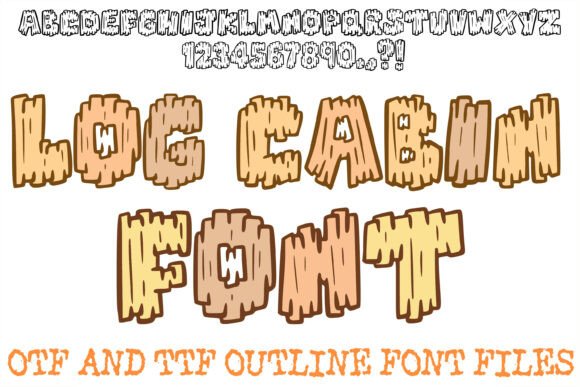 Log Cabin Font for Business Branding