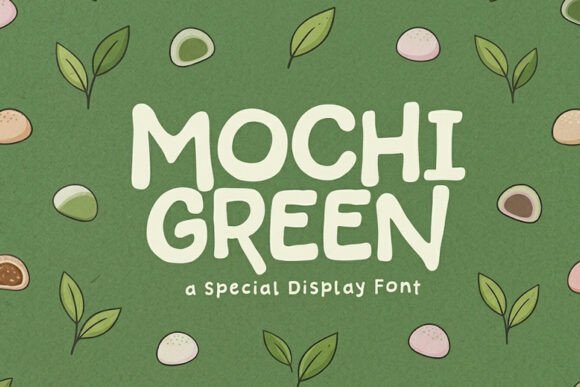 Mochi Green Font for Creative Publishing