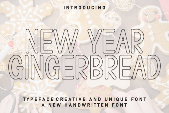 New Year Gingerbread Font