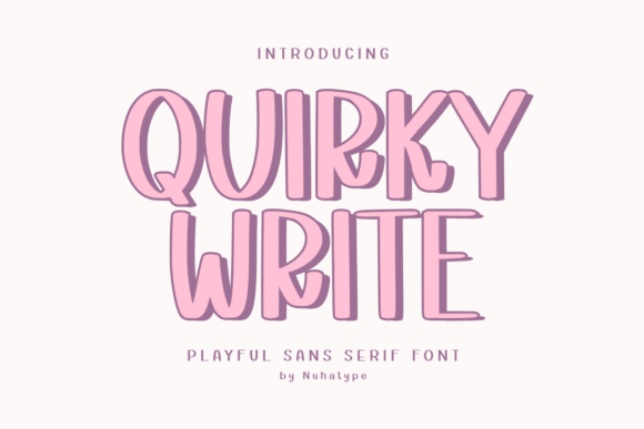 Quirky Write Font for Creative Brands