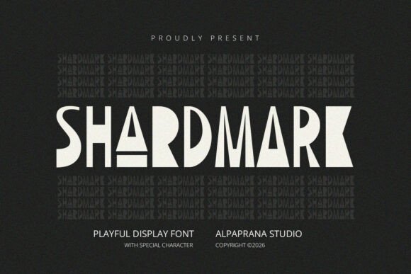 Shardmark: A Bold Display Font for Creative Projects