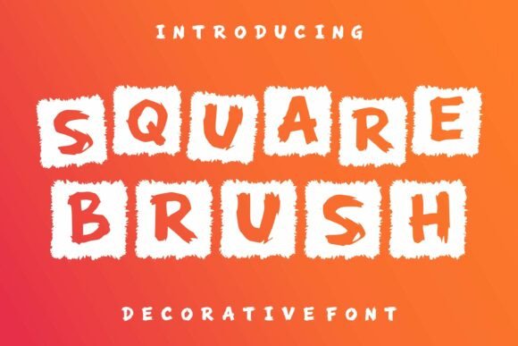 Square Brush Font for Bold Campaigns