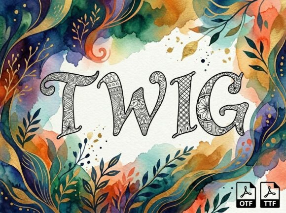 Twig Font: Elegant Display Type for Crafters